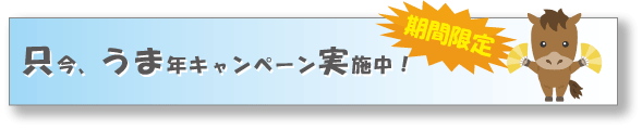 うま年キャンペーン実施中